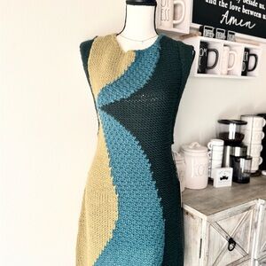 Knitted Multicolor Dress